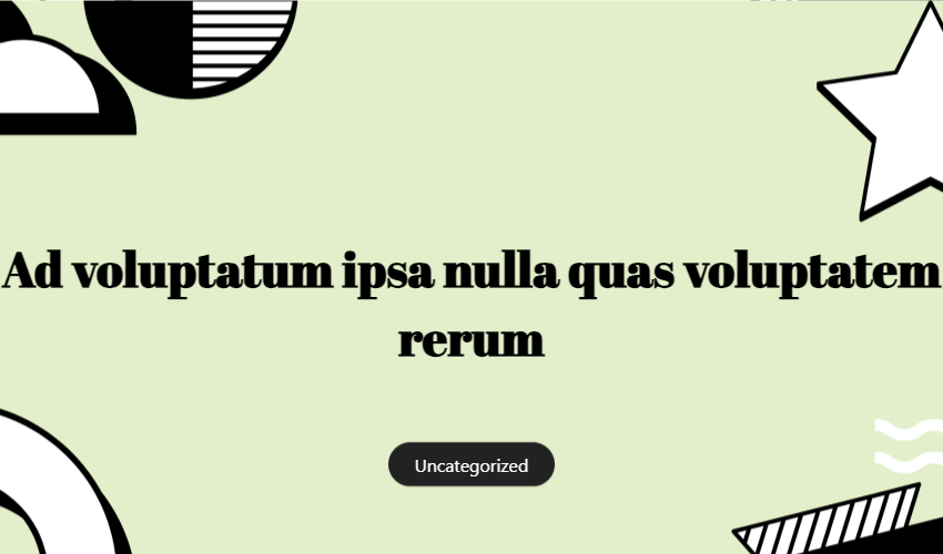 Ad Voluptatum Ipsa Nulla Quas Voluptatem Rerum