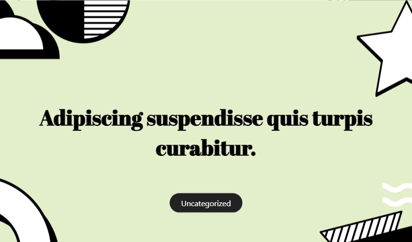 Adipiscing Suspendisse Quis Turpis Curabitur.