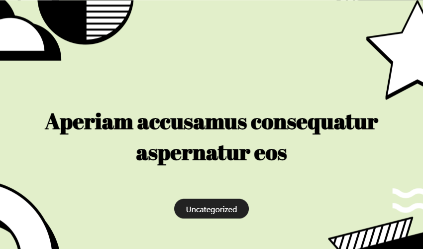 Aperiam Accusamus Consequatur Aspernatur Eos