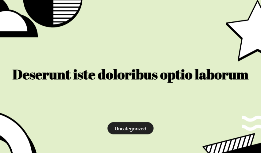 Deserunt Iste Doloribus Optio Laborum