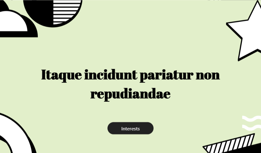 Itaque Incidunt Pariatur Non Repudiandae