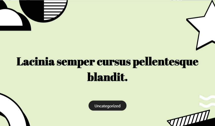 Lacinia Semper Cursus Pellentesque Blandit.