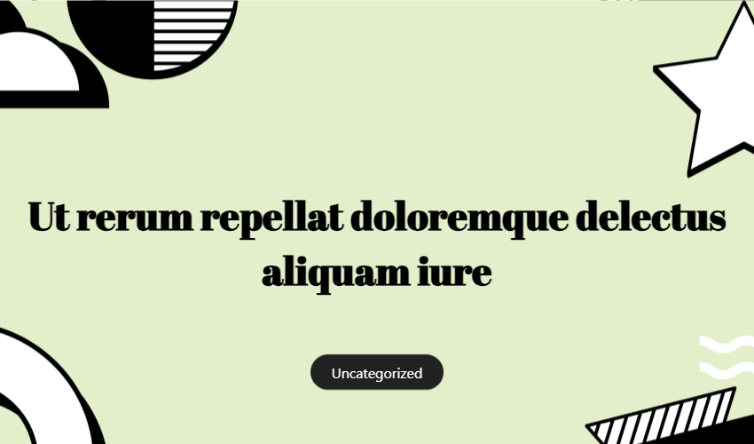 Ut Rerum Repellat Doloremque Delectus Aliquam Iure