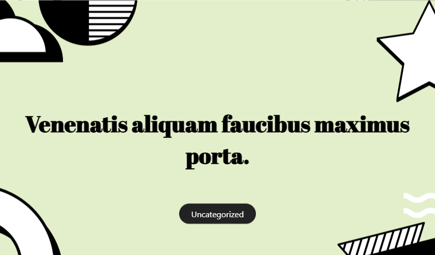 Venenatis Aliquam Faucibus Maximus Porta.