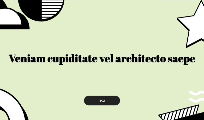 Veniam Cupiditate Vel Architecto Saepe